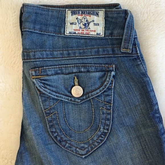 True Religion High-Rise Boot Jeans size 26x34" - Picture 1 of 4